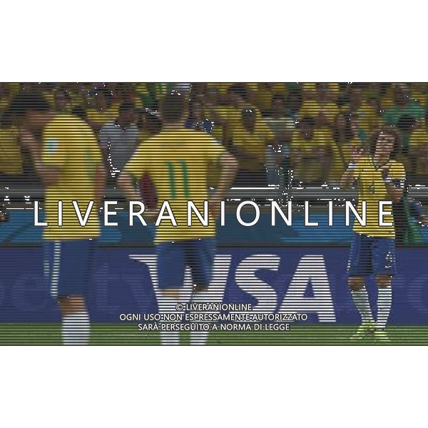 FIFA World Cup Brasile 2014 Semifinali Belo Horizonte - 08.07.2014 Brasile-Germania Nella Foto:delusione brasile /Ph.Vitez-Ag. Aldo Liverani