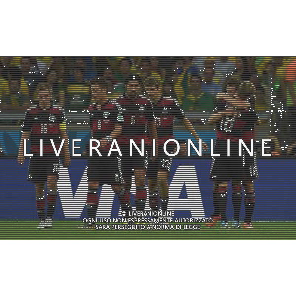 FIFA World Cup Brasile 2014 Semifinali Belo Horizonte - 08.07.2014 Brasile-Germania Nella Foto:klose esulta /Ph.Vitez-Ag. Aldo Liverani