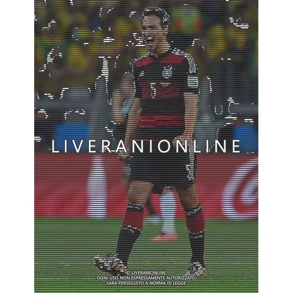 FIFA World Cup Brasile 2014 Semifinali Belo Horizonte - 08.07.2014 Brasile-Germania Nella Foto:Mats HUMMELS esulta /Ph.Vitez-Ag. Aldo Liverani