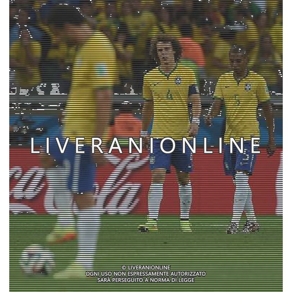 FIFA World Cup Brasile 2014 Semifinali Belo Horizonte - 08.07.2014 Brasile-Germania Nella Foto:delusione brasile /Ph.Vitez-Ag. Aldo Liverani