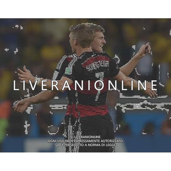 FIFA World Cup Brasile 2014 Semifinali Belo Horizonte - 08.07.2014 Brasile-Germania Nella Foto:kroos esulta con schweinsteiger /Ph.Vitez-Ag. Aldo Liverani