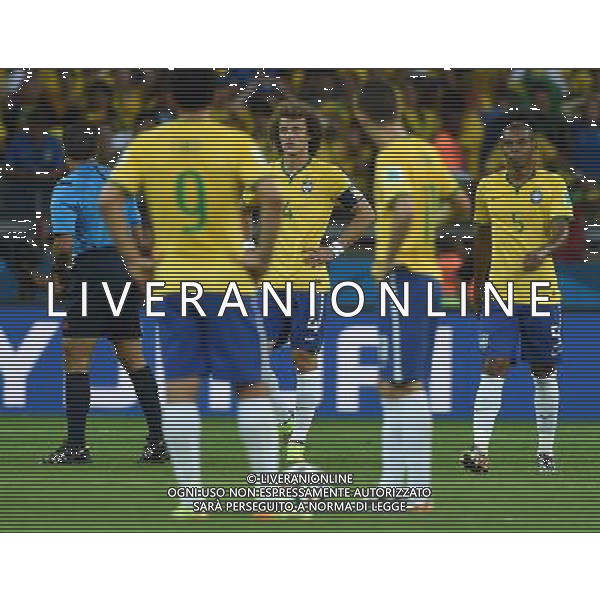 FIFA World Cup Brasile 2014 Semifinali Belo Horizonte - 08.07.2014 Brasile-Germania Nella Foto:delusione brasile /Ph.Vitez-Ag. Aldo Liverani