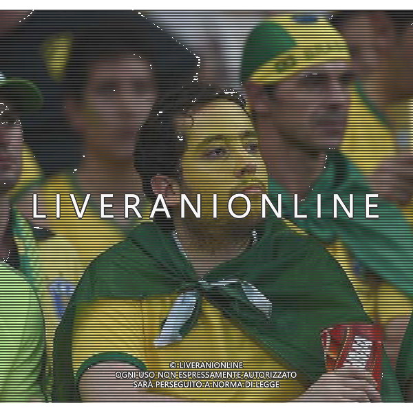 FIFA World Cup Brasile 2014 Semifinali Belo Horizonte - 08.07.2014 Brasile-Germania Nella Foto:delusione tifosi /Ph.Vitez-Ag. Aldo Liverani