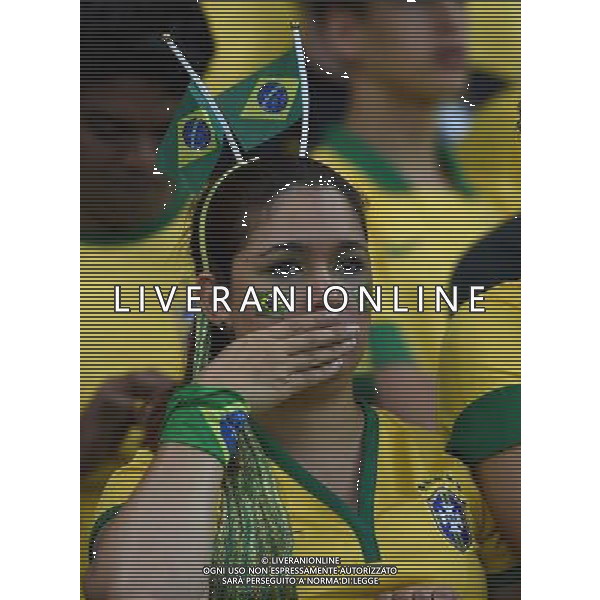 FIFA World Cup Brasile 2014 Semifinali Belo Horizonte - 08.07.2014 Brasile-Germania Nella Foto:delusione tifosi /Ph.Vitez-Ag. Aldo Liverani