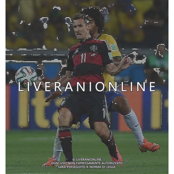 FIFA World Cup Brasile 2014 Semifinali Belo Horizonte - 08.07.2014 Brasile-Germania Nella Foto:klose dante /Ph.Vitez-Ag. Aldo Liverani