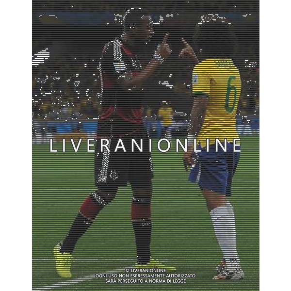 FIFA World Cup Brasile 2014 Semifinali Belo Horizonte - 08.07.2014 Brasile-Germania Nella Foto:scontro boateng marcelo /Ph.Vitez-Ag. Aldo Liverani