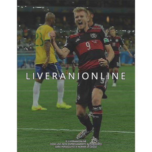 FIFA World Cup Brasile 2014 Semifinali Belo Horizonte - 08.07.2014 Brasile-Germania Nella Foto:schuerrle esulta primo gol /Ph.Vitez-Ag. Aldo Liverani