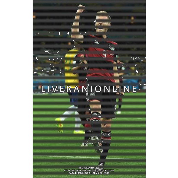 FIFA World Cup Brasile 2014 Semifinali Belo Horizonte - 08.07.2014 Brasile-Germania Nella Foto:schuerrle esulta primo gol /Ph.Vitez-Ag. Aldo Liverani