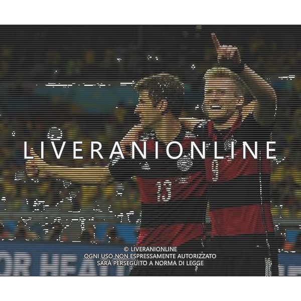 FIFA World Cup Brasile 2014 Semifinali Belo Horizonte - 08.07.2014 Brasile-Germania Nella Foto:schuerrle esulta secondo gol /Ph.Vitez-Ag. Aldo Liverani