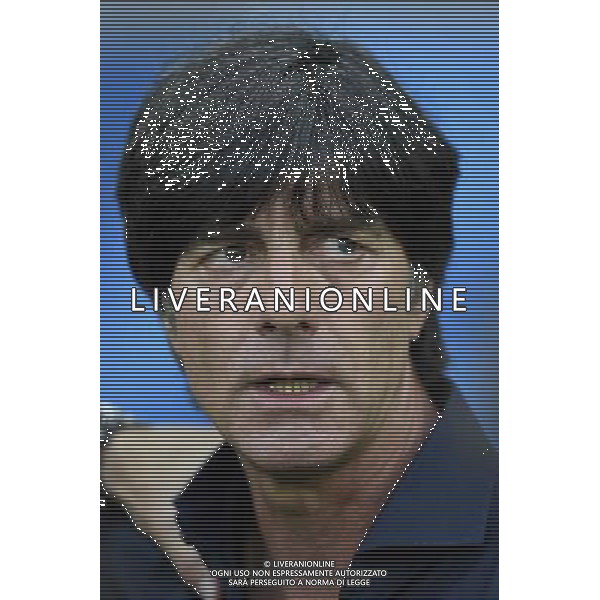 (140708) -- BELO HORIZONTE, July 8, 2014 () -- Germany\'s coach Joachim Loew looks on before a semifinal match between Brazil and Germany of 2014 FIFA World Cup at the Estadio Mineirao Stadium in Belo Horizonte, Brazil, on July 8, 2014.(/Qi Heng)(pcy) AG ALDO LIVERANI SAS ONLY ITALY