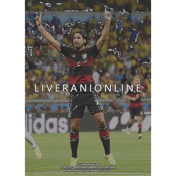 (140708) -- BELO HORIZONTE, July 8, 2014 () -- Germany\'s Sami Khedira celebrates after scoring during a semifinal match between Brazil and Germany of 2014 FIFA World Cup at the Estadio Mineirao Stadium in Belo Horizonte, Brazil, on July 8, 2014.(/Qi Heng)(pcy) AG ALDO LIVERANI SAS ONLY ITALY