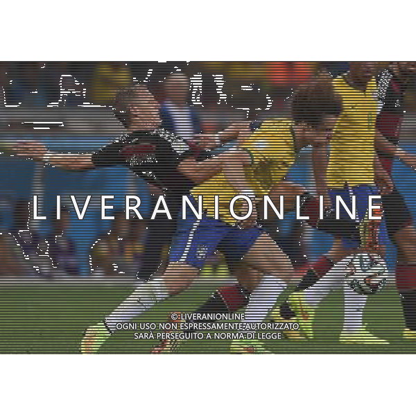 FIFA World Cup Brasile 2014 Semifinali Belo Horizonte - 08.07.2014 Brasile-Germania Nella Foto:schweinsteiger luiz /Ph.Vitez-Ag. Aldo Liverani