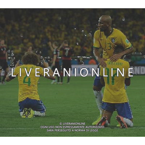 FIFA World Cup Brasile 2014 Semifinali Belo Horizonte - 08.07.2014 Brasile-Germania Nella Foto:delusione brasile /Ph.Vitez-Ag. Aldo Liverani