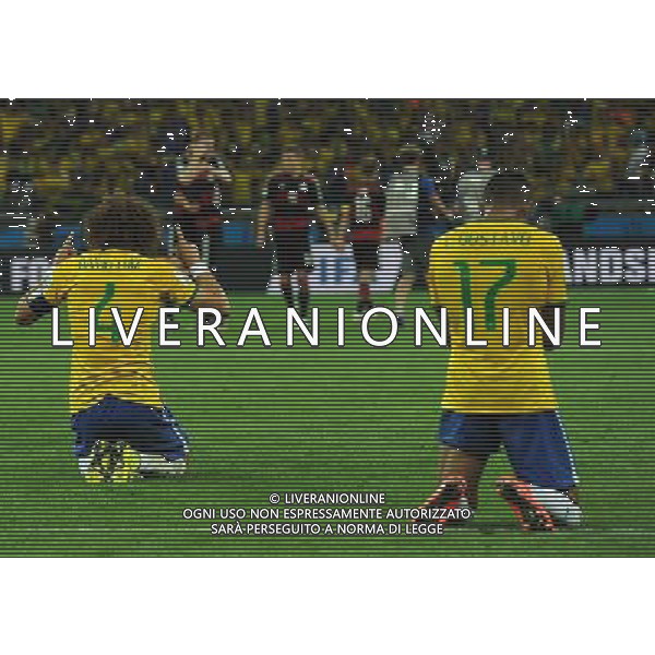 FIFA World Cup Brasile 2014 Semifinali Belo Horizonte - 08.07.2014 Brasile-Germania Nella Foto:delusione brasile /Ph.Vitez-Ag. Aldo Liverani