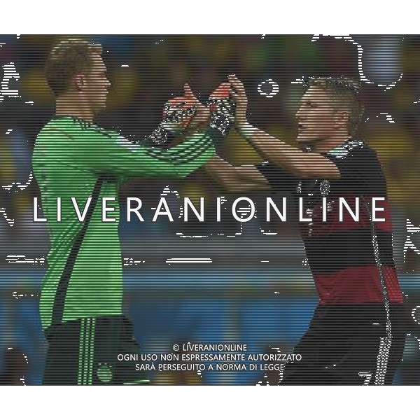 FIFA World Cup Brasile 2014 Semifinali Belo Horizonte - 08.07.2014 Brasile-Germania Nella Foto:Schweinsteiger Bastian-Neuer Manuel /Ph.Vitez-Ag. Aldo Liverani