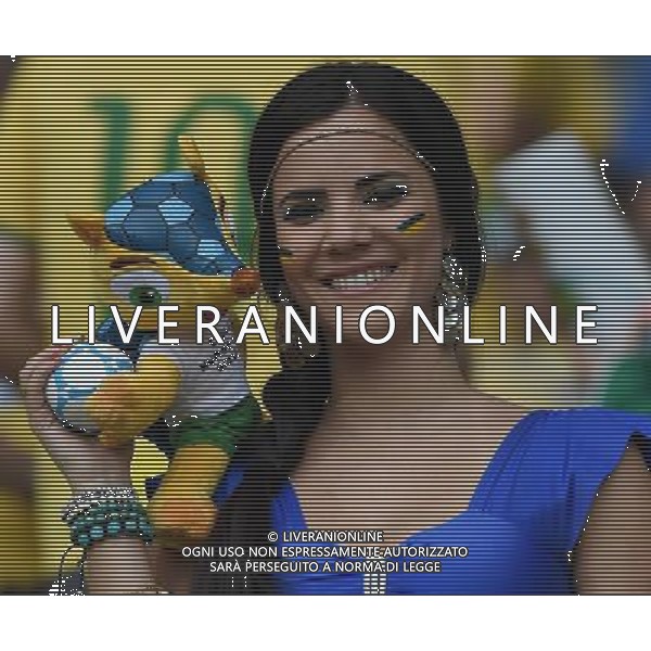 FIFA World Cup Brasile 2014 Semifinali Belo Horizonte - 08.07.2014 Brasile-Germania Nella Foto: TIFOSI BRASILE /Ph.Vitez-Ag. Aldo Liverani