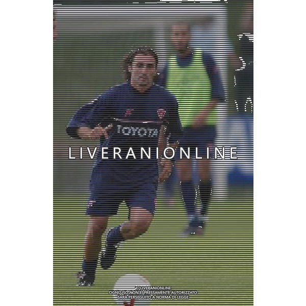 FOLGARIA 02/07/2003 PRIMO ALLENAMENTO IN RITIRO DEL PERUGIA CALCIO NELLA FOTO: IL CAPITANO TEDESCO GIOVANNI* FOTO 1905/ROBERTO SETTONCE/ALDO LIVERANI