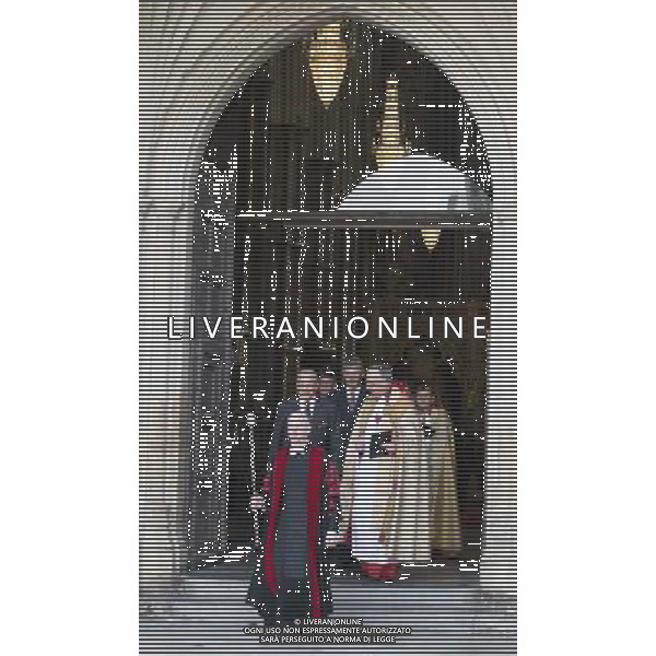 The Duke of Edinburgh attends a Service of Dedication to Admiral Arthur Philip at Westminster Abbey. Arthur Phillip was the Governor-Designate of the First Fleet, who founded the colony of New South Wales, which was the beginning of what would become the Commonwealth of Australia. The Service at Westminster Abbey will mark the bicentenary of the death of Admiral Phillip. During the Service a new memorial stone to Admiral Philip will be dedicated, which has been especially commissioned and carved from Sydney sandstone. AG ALDO LIVERANI SAS ONLY ITALY