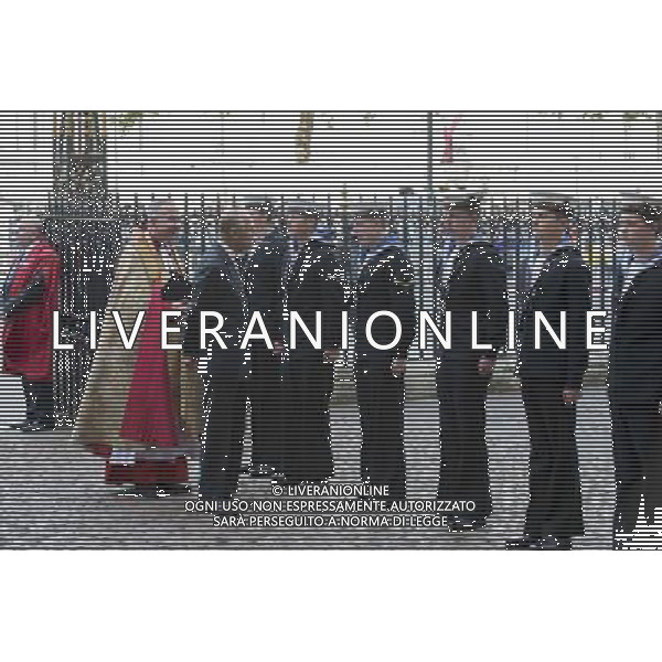 The Duke of Edinburgh attends a Service of Dedication to Admiral Arthur Philip at Westminster Abbey. Arthur Phillip was the Governor-Designate of the First Fleet, who founded the colony of New South Wales, which was the beginning of what would become the Commonwealth of Australia. The Service at Westminster Abbey will mark the bicentenary of the death of Admiral Phillip. During the Service a new memorial stone to Admiral Philip will be dedicated, which has been especially commissioned and carved from Sydney sandstone. AG ALDO LIVERANI SAS ONLY ITALY