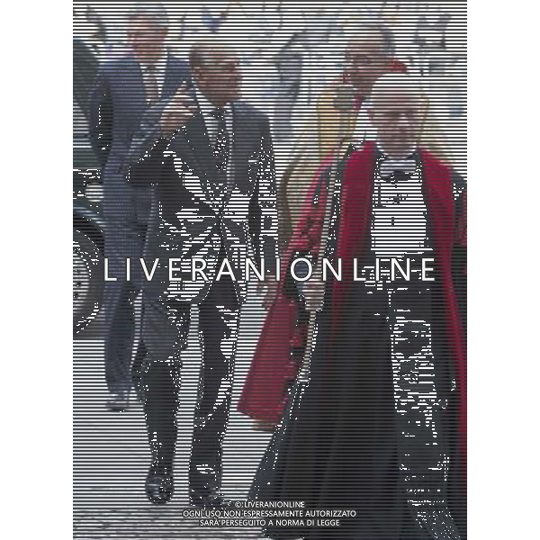 The Duke of Edinburgh attends a Service of Dedication to Admiral Arthur Philip at Westminster Abbey. Arthur Phillip was the Governor-Designate of the First Fleet, who founded the colony of New South Wales, which was the beginning of what would become the Commonwealth of Australia. The Service at Westminster Abbey will mark the bicentenary of the death of Admiral Phillip. During the Service a new memorial stone to Admiral Philip will be dedicated, which has been especially commissioned and carved from Sydney sandstone. AG ALDO LIVERANI SAS ONLY ITALY