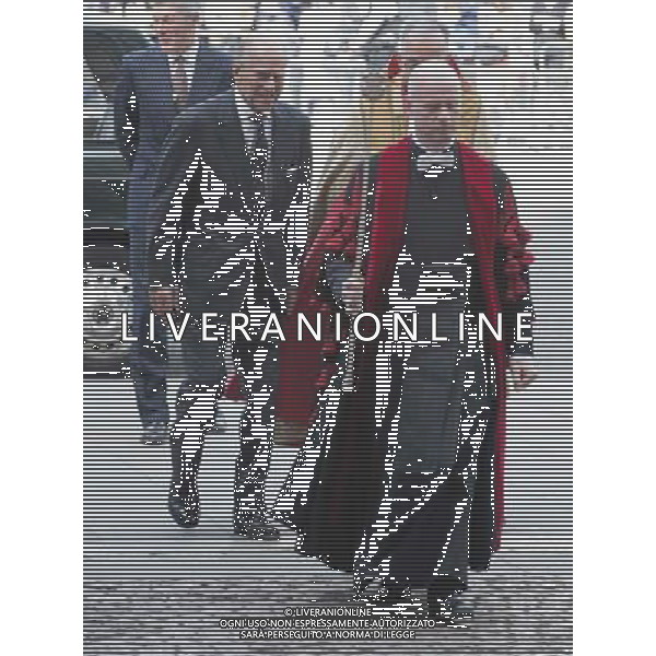 The Duke of Edinburgh attends a Service of Dedication to Admiral Arthur Philip at Westminster Abbey. Arthur Phillip was the Governor-Designate of the First Fleet, who founded the colony of New South Wales, which was the beginning of what would become the Commonwealth of Australia. The Service at Westminster Abbey will mark the bicentenary of the death of Admiral Phillip. During the Service a new memorial stone to Admiral Philip will be dedicated, which has been especially commissioned and carved from Sydney sandstone. AG ALDO LIVERANI SAS ONLY ITALY