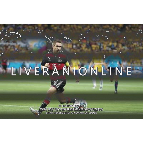 Philipp Lahm (GER) // during Semi Final match between Brasil and Germany of the FIFA Worldcup Brazil 2014 at the Mineirao in Belo Horizonte, Brazil on 2014/07/08. EXPA Pictures © 2014, PhotoCredit: EXPA/ Eibner-Pressefoto/ Cezaro *****ATTENTION - OUT of GER***** AG ALDO LIVERANI SAS ONLY ITALY