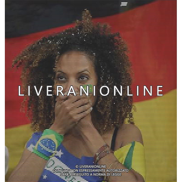 Trauer bei den brasilianischen Zuschauern nachder hohen Niederlage // during Semi Final match between Brasil and Germany of the FIFA Worldcup Brazil 2014 at the Mineirao in Belo Horizonte, Brazil on 2014/07/08. EXPA Pictures © 2014, PhotoCredit: EXPA/ Eibner-Pressefoto/ Cezaro *****ATTENTION - OUT of GER***** AG ALDO LIVERANI SAS ONLY ITALY