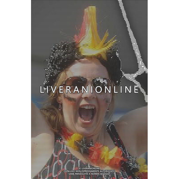 Germany fans in New York watch as their team beats Brazil 7-1 in the World Cup semi final - I tifosi della Germania a New York mentre guardano la partita contro il Brasile vinta 7-1 nella semifinale della Coppa del Mondo FIFA Brasile 2014 ©PHOTOSHOT/Agenzia Aldo Liverani sas - ITALY ONLY - EDITORIAL USE ONLY