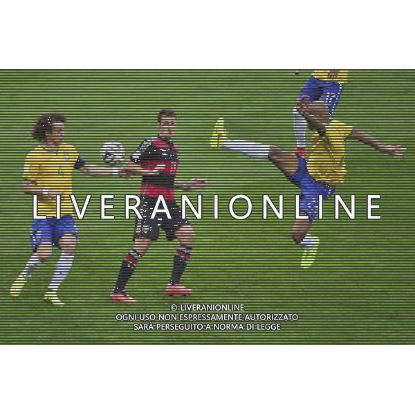 David LUIZ / Miroslav KLOSE / MAICON - 08.07.2014 - Bresil / Allemagne - 1/2Finale de la Coupe du Monde 2014 -Belo Horizonte- Photo : David Winter / Icon Sport /Agenzia Aldo Liverani sas - ONLY ITALY - BRASILE VS GERMANIA partita di semifinale Coppa del mondo FIFA 2014 Mineirao stadio Estadio a Belo Horizonte, in Brasile, 8 luglio 2014, la Germania ha vinto 7-1 e qualificato per la finale