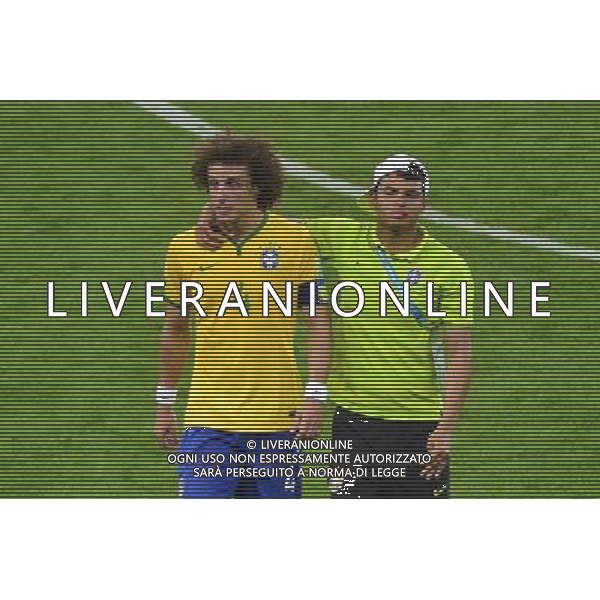 Deception David LUIZ / Thiago SILVA - 08.07.2014 - Bresil / Allemagne - 1/2Finale de la Coupe du Monde 2014 -Belo Horizonte- Photo : David Winter / Icon Sport /Agenzia Aldo Liverani sas - ONLY ITALY - BRASILE VS GERMANIA partita di semifinale Coppa del mondo FIFA 2014 Mineirao stadio Estadio a Belo Horizonte, in Brasile, 8 luglio 2014, la Germania ha vinto 7-1 e qualificato per la finale