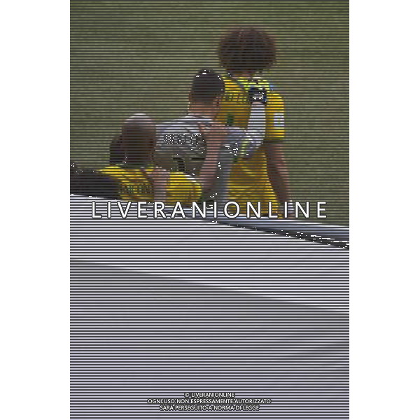 Entree du Bresil - 08.07.2014 - Bresil / Allemagne - 1/2Finale de la Coupe du Monde 2014 -Belo Horizonte- Photo : David Winter / Icon Sport /Agenzia Aldo Liverani sas - ONLY ITALY - BRASILE VS GERMANIA partita di semifinale Coppa del mondo FIFA 2014 Mineirao stadio Estadio a Belo Horizonte, in Brasile, 8 luglio 2014, la Germania ha vinto 7-1 e qualificato per la finale