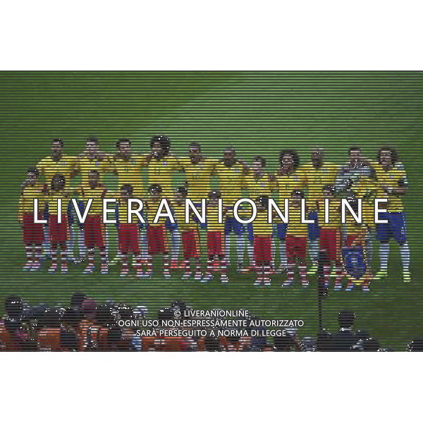 Equipe Bresil - 08.07.2014 - Bresil / Allemagne - 1/2Finale de la Coupe du Monde 2014 -Belo Horizonte- Photo : David Winter / Icon Sport /Agenzia Aldo Liverani sas - ONLY ITALY - BRASILE VS GERMANIA partita di semifinale Coppa del mondo FIFA 2014 Mineirao stadio Estadio a Belo Horizonte, in Brasile, 8 luglio 2014, la Germania ha vinto 7-1 e qualificato per la finale