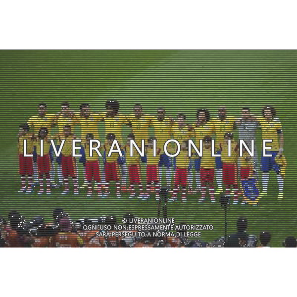 Equipe Bresil - 08.07.2014 - Bresil / Allemagne - 1/2Finale de la Coupe du Monde 2014 -Belo Horizonte- Photo : David Winter / Icon Sport /Agenzia Aldo Liverani sas - ONLY ITALY - BRASILE VS GERMANIA partita di semifinale Coppa del mondo FIFA 2014 Mineirao stadio Estadio a Belo Horizonte, in Brasile, 8 luglio 2014, la Germania ha vinto 7-1 e qualificato per la finale