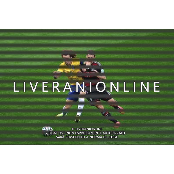 David LUIZ / Miroslav KLOSE - 08.07.2014 - Bresil / Allemagne - 1/2Finale de la Coupe du Monde 2014 Photo : Dave Winter / Icon Sport /Agenzia Aldo Liverani sas - ONLY ITALY - BRASILE VS GERMANIA partita di semifinale Coppa del mondo FIFA 2014 Mineirao stadio Estadio a Belo Horizonte, in Brasile, 8 luglio 2014, la Germania ha vinto 7-1 e qualificato per la finale