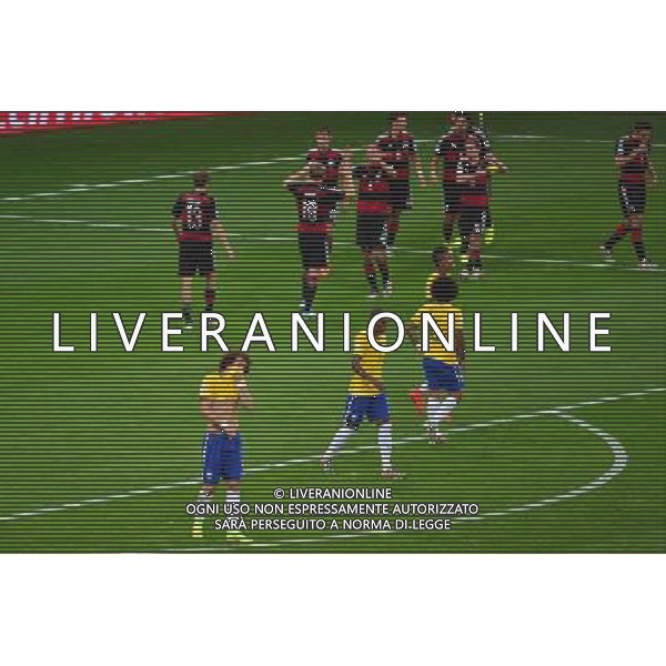 Joie Allemagne / Deception Bresil - 08.07.2014 - Bresil / Allemagne - 1/2Finale de la Coupe du Monde 2014 Photo : Dave Winter / Icon Sport /Agenzia Aldo Liverani sas - ONLY ITALY - BRASILE VS GERMANIA partita di semifinale Coppa del mondo FIFA 2014 Mineirao stadio Estadio a Belo Horizonte, in Brasile, 8 luglio 2014, la Germania ha vinto 7-1 e qualificato per la finale