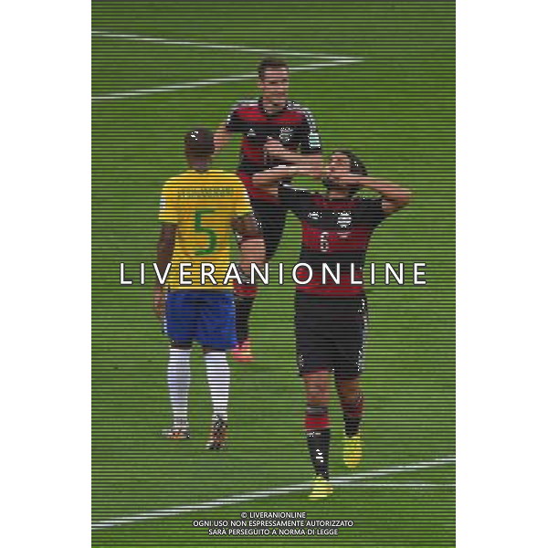 Joie Sami KHEDIRA - 08.07.2014 - Bresil / Allemagne - 1/2Finale de la Coupe du Monde 2014 Photo : Dave Winter / Icon Sport /Agenzia Aldo Liverani sas - ONLY ITALY - BRASILE VS GERMANIA partita di semifinale Coppa del mondo FIFA 2014 Mineirao stadio Estadio a Belo Horizonte, in Brasile, 8 luglio 2014, la Germania ha vinto 7-1 e qualificato per la finale