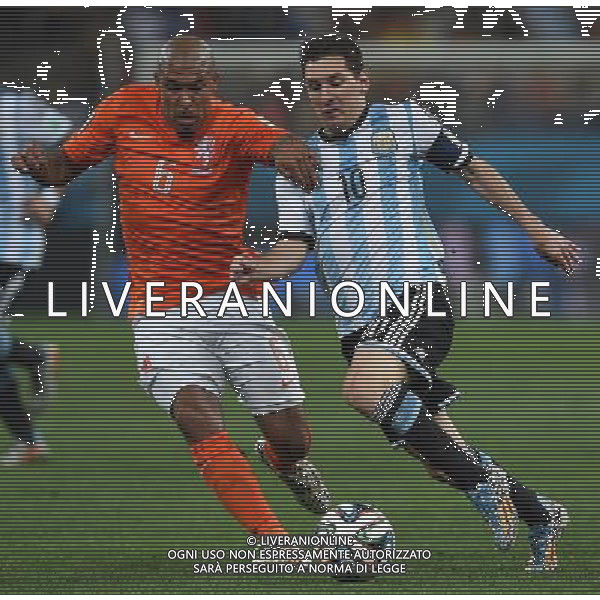 FIFA World Cup Brasile 2014 Semifinali San Paolo - 09.07.2014 Olanda-Argentina Nella Foto:messi de jong /Ph.Vitez-Ag. Aldo Liverani