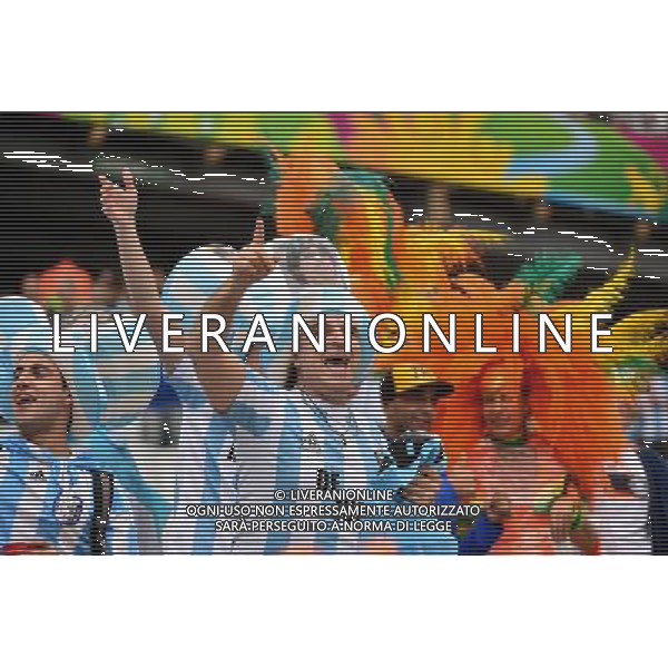 Supporters Argentine - 09.07.2014 - Argentine / Pays Bas - 1/2Finale Coupe du Monde -Sao Paulo Photo : Dave Winter / Icon Sport AG ALDO LIVERANI SAS ONLY ITALY