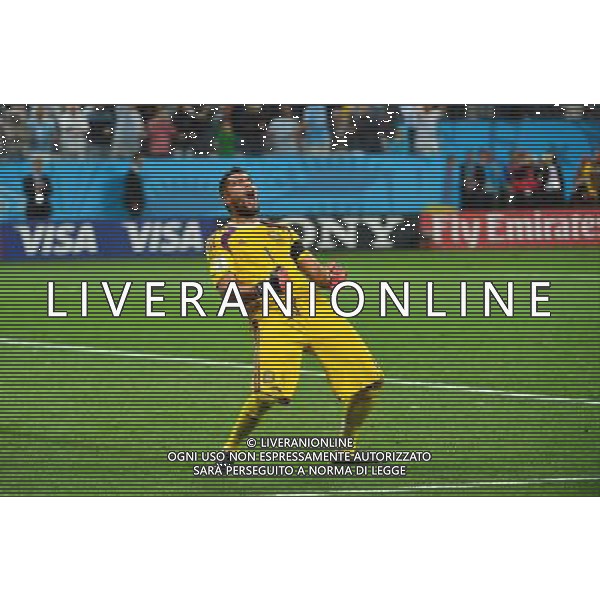 Joie Sergio ROMERO - 09.07.2014 - Argentine / Pays Bas - 1/2Finale Coupe du Monde -Sao Paulo Photo : Dave Winter / Icon Sport AG ALDO LIVERANI SAS ONLY ITALY