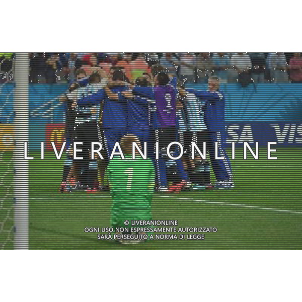 Joie Argentine / Deception Jasper CILLESSEN - 09.07.2014 - Argentine / Pays Bas - 1/2Finale Coupe du Monde -Sao Paulo Photo : Dave Winter / Icon Sport AG ALDO LIVERANI SAS ONLY ITALY