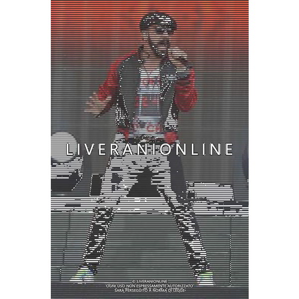 Alexander James \'A.J\' McLean of The Backstreet Boys (Alexander James \'A.J\' McLean, Howie Dorough, Nick Carter, Kevin Richardson \' Brian Littrell) Performs on the Main Stage at the Barclaycard British Summer Time Festival at Hyde Park, London on Sunday 6 July 2014. ©photoshot/Agenzia Aldo Liverani sas - ITALY ONLY - EDITORIAL USE ONLY