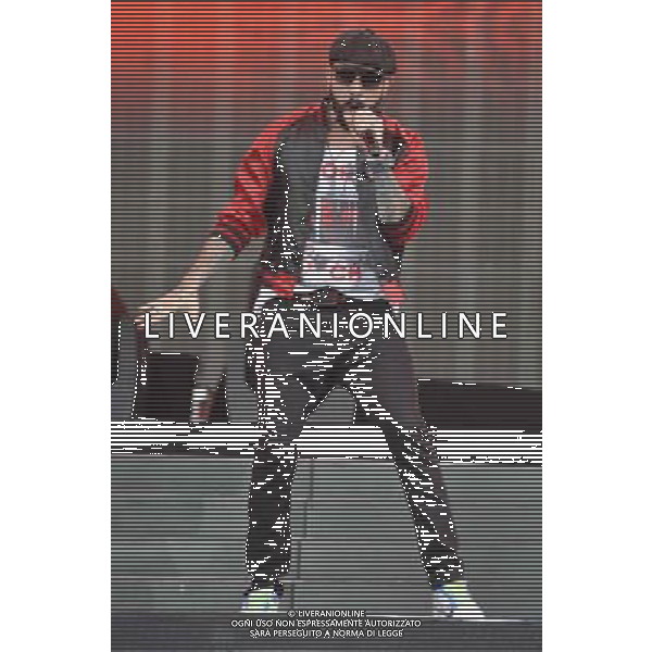 Alexander James \'A.J\' McLean of The Backstreet Boys (Alexander James \'A.J\' McLean, Howie Dorough, Nick Carter, Kevin Richardson \' Brian Littrell) Performs on the Main Stage at the Barclaycard British Summer Time Festival at Hyde Park, London on Sunday 6 July 2014. ©photoshot/Agenzia Aldo Liverani sas - ITALY ONLY - EDITORIAL USE ONLY