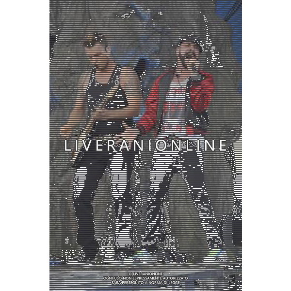 Nick Carter \' Alexander James \'A.J\' McLean of The Backstreet Boys (Alexander James \'A.J\' McLean, Howie Dorough, Nick Carter, Kevin Richardson \' Brian Littrell) Perform on the Main Stage at the Barclaycard British Summer Time Festival at Hyde Park, London on Sunday 6 July 2014. ©photoshot/Agenzia Aldo Liverani sas - ITALY ONLY - EDITORIAL USE ONLY