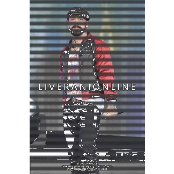 Alexander James \'A.J\' McLean of The Backstreet Boys (Alexander James \'A.J\' McLean, Howie Dorough, Nick Carter, Kevin Richardson \' Brian Littrell) Performs on the Main Stage at the Barclaycard British Summer Time Festival at Hyde Park, London on Sunday 6 July 2014. ©photoshot/Agenzia Aldo Liverani sas - ITALY ONLY - EDITORIAL USE ONLY