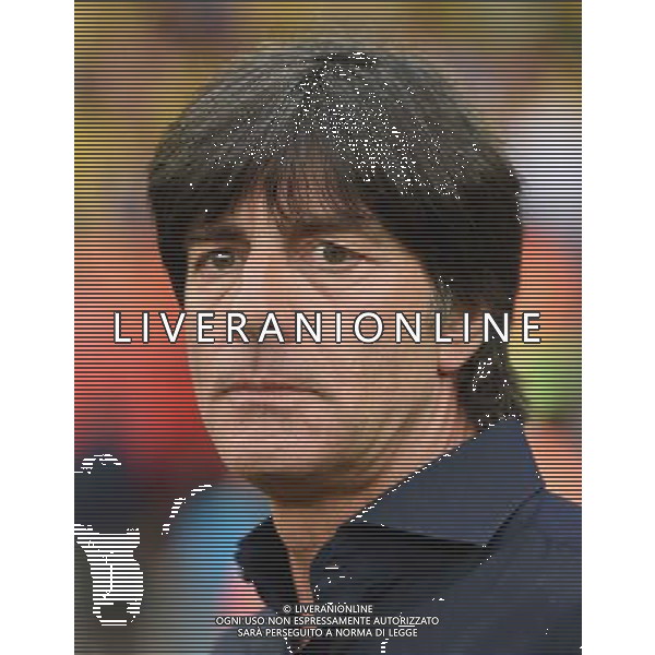 (140708) -- BELO HORIZONTE, July 8, 2014 () -- Germany\'s coach Joachim Loew reacts before a semifinal match between Brazil and Germany of 2014 FIFA World Cup at the Estadio Mineirao Stadium in Belo Horizonte, Brazil, on July 8, 2014. Germany won 7-1 over Brazil and qualified for the final on Tuesday.(/Liu Dawei)(rh) ©photoshot/Agenzia Aldo Liverani sas - ITALY ONLY - EDITORIAL USE ONLY - BRASILE VS GERMANIA partita di semifinale Coppa del mondo FIFA 2014 Mineirao stadio Estadio a Belo Horizonte, in Brasile, 8 luglio 2014, la Germania ha vinto 7-1 e qualificato per la finale