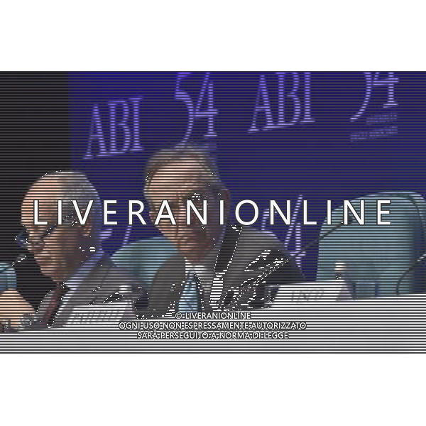 ABI - 54ma Assemblea degli Associati a Roma 10 luglio 2014 nella foto Pier Carlo Padoan ©Corradetti/AGENZIA ALDO LIVERANI SAS