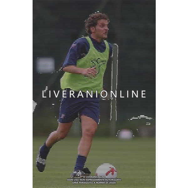 FOLGARIA 02/07/2003 PRIMO ALLENAMENTO IN RITIRO DEL PERUGIA CALCIO NELLA FOTO: PALIUCA LUIGI* FOTO 1905/ROBERTO SETTONCE/ALDO LIVERANI