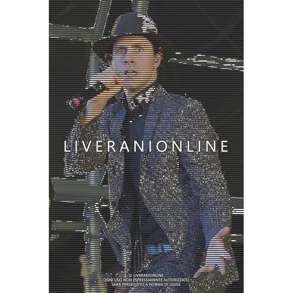 Paul Smith of Maximo Park performs at Castlefield Bowl, Manchester as part of the Summer In The City concert series, 10th July 2014. ©PHOTOSHOT/Agenzia Aldo Liverani sas - ITALY ONLY - EDITORIAL USE ONLY