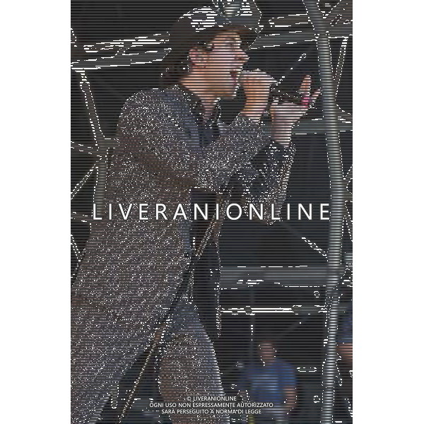 Paul Smith of Maximo Park performs at Castlefield Bowl, Manchester as part of the Summer In The City concert series, 10th July 2014. ©PHOTOSHOT/Agenzia Aldo Liverani sas - ITALY ONLY - EDITORIAL USE ONLY