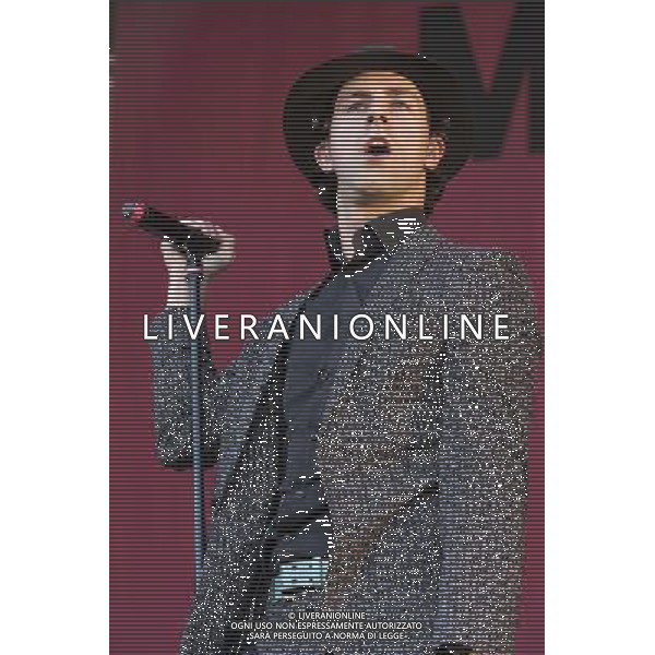 Paul Smith of Maximo Park performs at Castlefield Bowl, Manchester as part of the Summer In The City concert series, 10th July 2014. ©PHOTOSHOT/Agenzia Aldo Liverani sas - ITALY ONLY - EDITORIAL USE ONLY